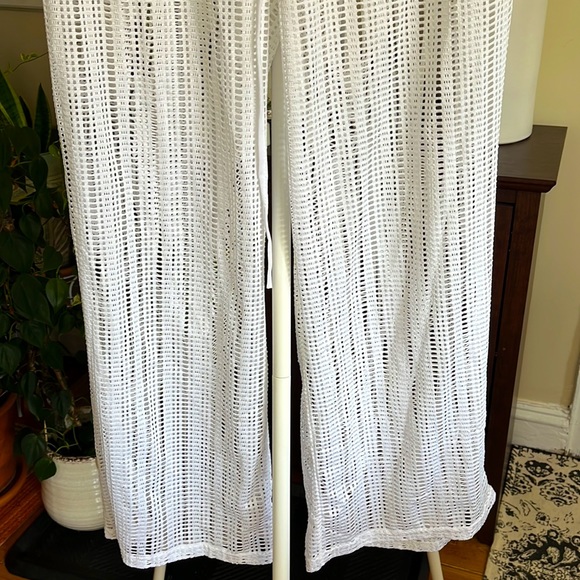 🤍⛱️🏖️Alexa & Stella White Mesh Bottoms with Adjustable Waist-L-NWT - Picture 4 of 14